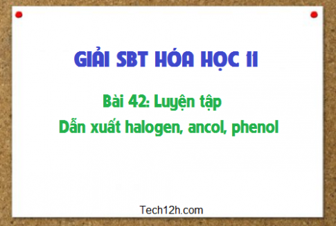 Giải SBT hóa 11 bài 42: Luyện tập: Dẫn xuất halogen, ancol, phenol trang 62