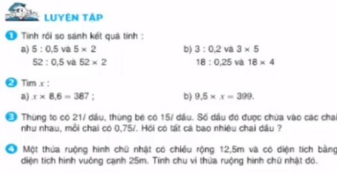 Giải bài luyện tập sgk toán 5 trang 70