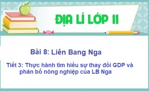 Bài 8: Thực hành tìm hiểu sự thay đổi GDP và phân bố nông nghiệp của Liên Bang Nga 