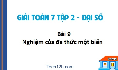 Giải bài 9: Nghiệm của đa thức một biến sgk Toán 7 tập 2 trang 47