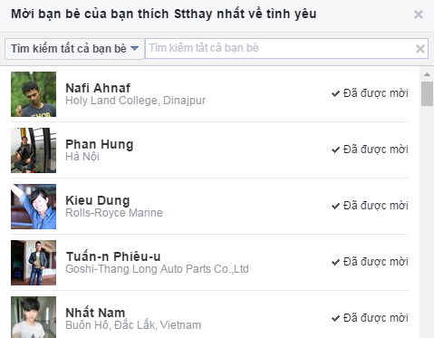 Cách mời nhiều người like page FB của mình chỉ với 1 nút bấm