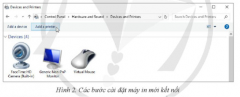 Giải Tin học 11 định hướng Tin học ứng dụng Cánh diều bài 4 Thực hành với các thiết bị số