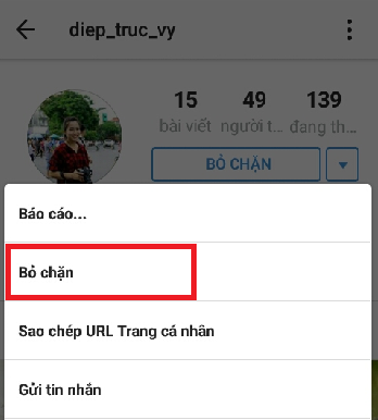 Cách chặn và bỏ chặn một tài khoản trên Instagram