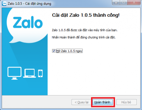 Cài Zalo trên máy tính