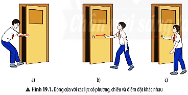  Khảo sát sự ảnh hưởng của phương và chiều của lực đến sự quay