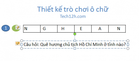 Tạo hiệu ứng cho nút câu hỏi và nút đáp án trong trò chơi ô chữ