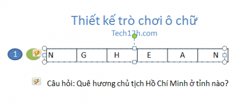 Tạo hiệu ứng cho nút câu hỏi và nút đáp án trong trò chơi ô chữ