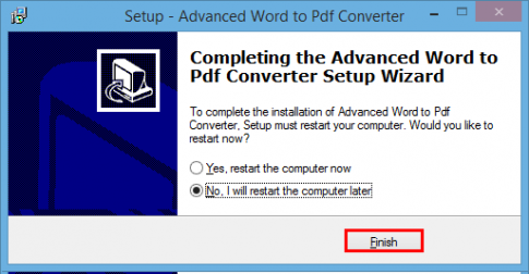 Advanced Word to PDF converter Free- Phần mềm chuyển đổi Word sang PDF