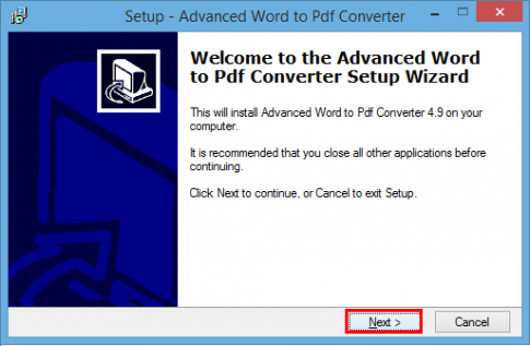 Advanced Word to PDF converter Free- Phần mềm chuyển đổi Word sang PDF