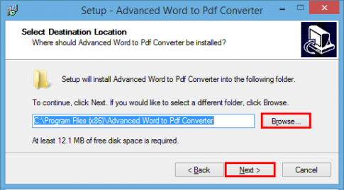 Advanced Word to PDF converter Free- Phần mềm chuyển đổi Word sang PDF