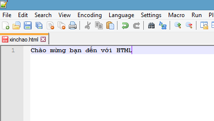 Học HTML – Chương trình HTML đầu tiên