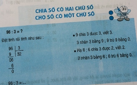 Giải bài chia số có hai chữ số cho số có một chữ số