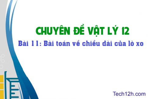 Bài 11: Bài toán về chiều dài của lò xo