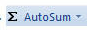 Để sử dụng các hàm tính toán như Sum, Max trong dải lệnh Home ta chọn biểu tượng:
