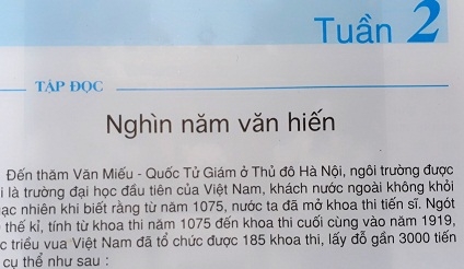 Giải bài Tập đọc Nghìn năm văn hiến