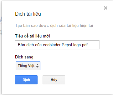 Hướng dẫn cách dịch tài liệu ngay trên Google Drive