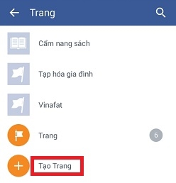 Tạo Fanpage Facebook nhanh chóng bằng  điện thoại Android