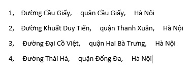 Cách chuyển đổi văn bản thành bảng, bảng thành văn bản trong word