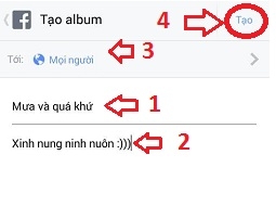 Cách đăng ảnh, album ảnh và video lên Facebook trên điện thoại Android