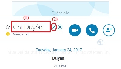 Cách đổi tên của bạn bè nhanh chóng trên Skype