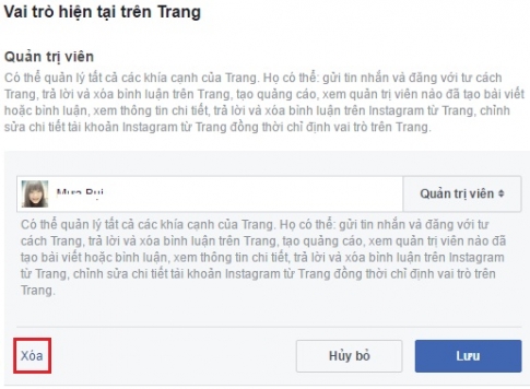Cách thoát khỏi trang FB khi bị người khác thêm vào làm quản trị bằng máy tính