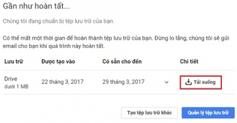 Cách sao lưu toàn bộ tài liệu trên Google Drive về máy tính