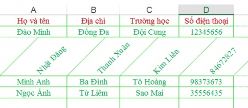 Viết chữ nghiêng thỏa thích với nhiều góc độ khác nhau trên Excel