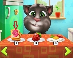 Cách cho mèo ăn nhanh lớn trong game My Talking Tom