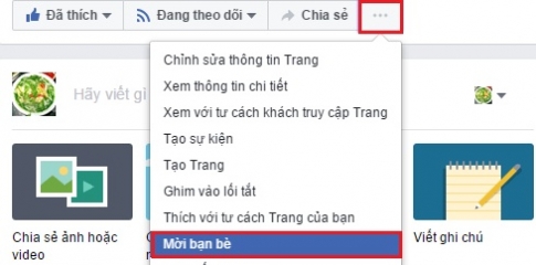 Cách mời người khác like Fan page FB của mình