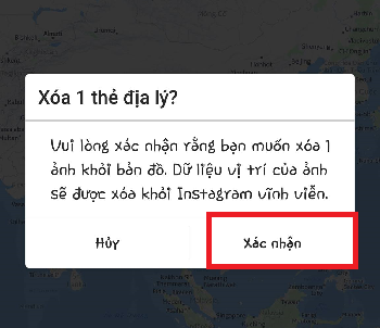 Hướng dẫn cách xoá ảnh khỏi bản đồ ảnh trên Instagram