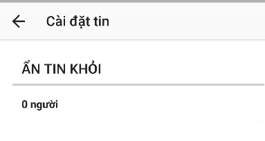 Cách nào để chọn những người mà tin của tôi sẽ ẩn đối với họ?