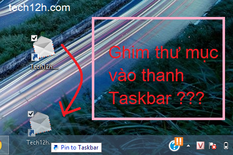 Cách ghim thư mục ưa thích vào thanh công cụ trên window