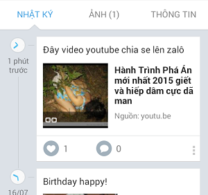 Hướng dẫn chia sẻ video youtube lên Zalo