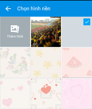 Làm thế nào để cài đặt hình nền trong cửa sổ chat Zalo