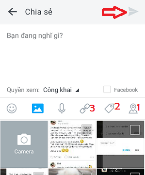 Đăng status, tag bạn bè, gán địa điểm, đăng đường link trong Zalo 2017