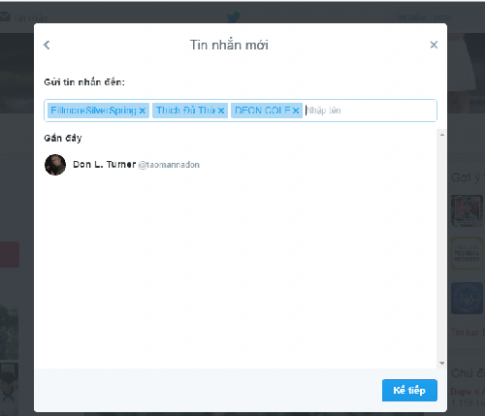 Hướng dẫn cách Chát nhóm trên Twitter