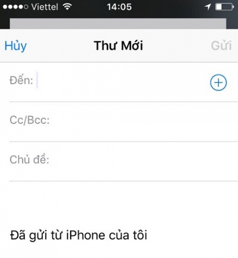 Cách xóa dòng chữ “đã gửi từ Iphone của tôi” khi sử dụng  mail trên Iphone