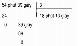 Giải vbt toán 5 tập 2 bài 127: Chia số đo thời gian cho một số - Trang 56, 57