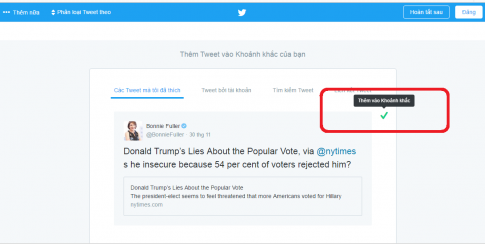 Hướng dẫn cách tạo khoảnh khắc trên Twitter