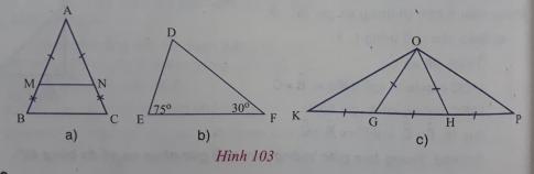 Giải VNEN toán hình 7 bài 5: Tam giác cân – Tam giác đều