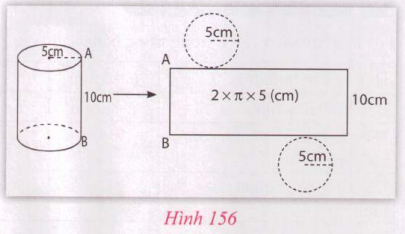 Giải VNEN toán 9 bài 1: Hình trụ - Diện tích xung quanh và thể tích hình trụ