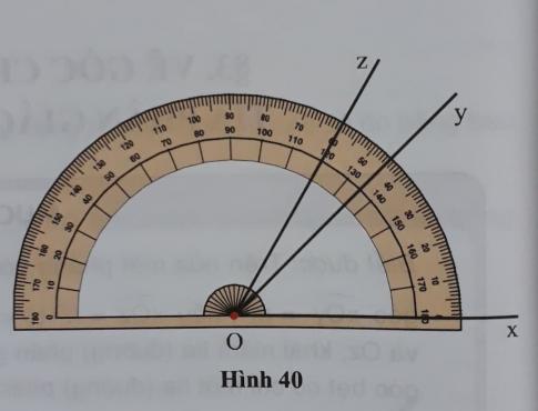 Giải VNEN toán hình 6 bài 3: Vẽ góc cho biết số đo - Tia phân giác của một góc