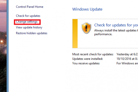 Hướng dẫn cách tắt cập nhật win 8, tắt update win 8