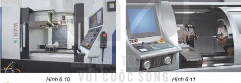Hãy quan sát Hình 6.10 và 6.11 và cho biết đây là máy gì. Hãy nhận biết một số bộ phận của các máy này