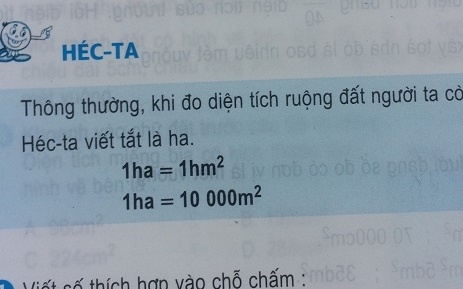 Giải bài héc ta sgk toán 5 trang 29