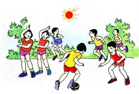 tranh tập thể dục