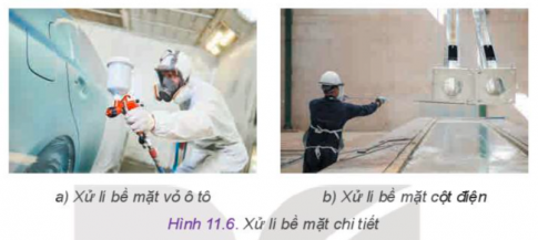  - Phương pháp đang thực hiện để xử lí bề mặt chi tiết  - Tác dụng của các phương pháp này.