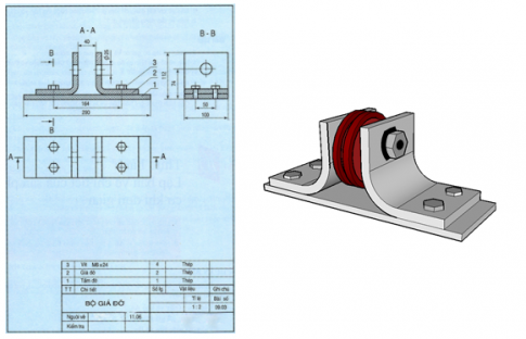 Giải bài 15 Bản vẽ lắp