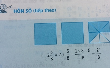 Giải bài hỗn số (tiếp theo) Sgk toán 5 trang 13