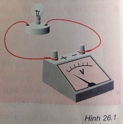 Quan sát số chỉ của vôn kế. Nêu nhận xét về hiệu điện thế giữa hai đầu bóng đèn khi chưa mắc vào mạch. - sgk vật lí 7 trang 72